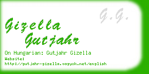 gizella gutjahr business card